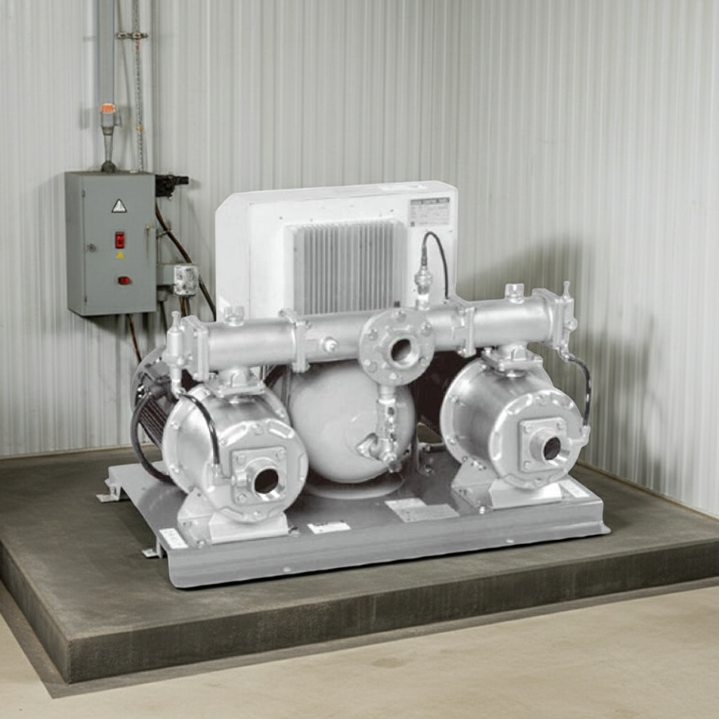 65BIPME55.5N ebara pump pressure reducing 吐出し圧力一定給水ﾕﾆｯﾄ 減圧弁方式 荏原製作所 並列交互運転方式