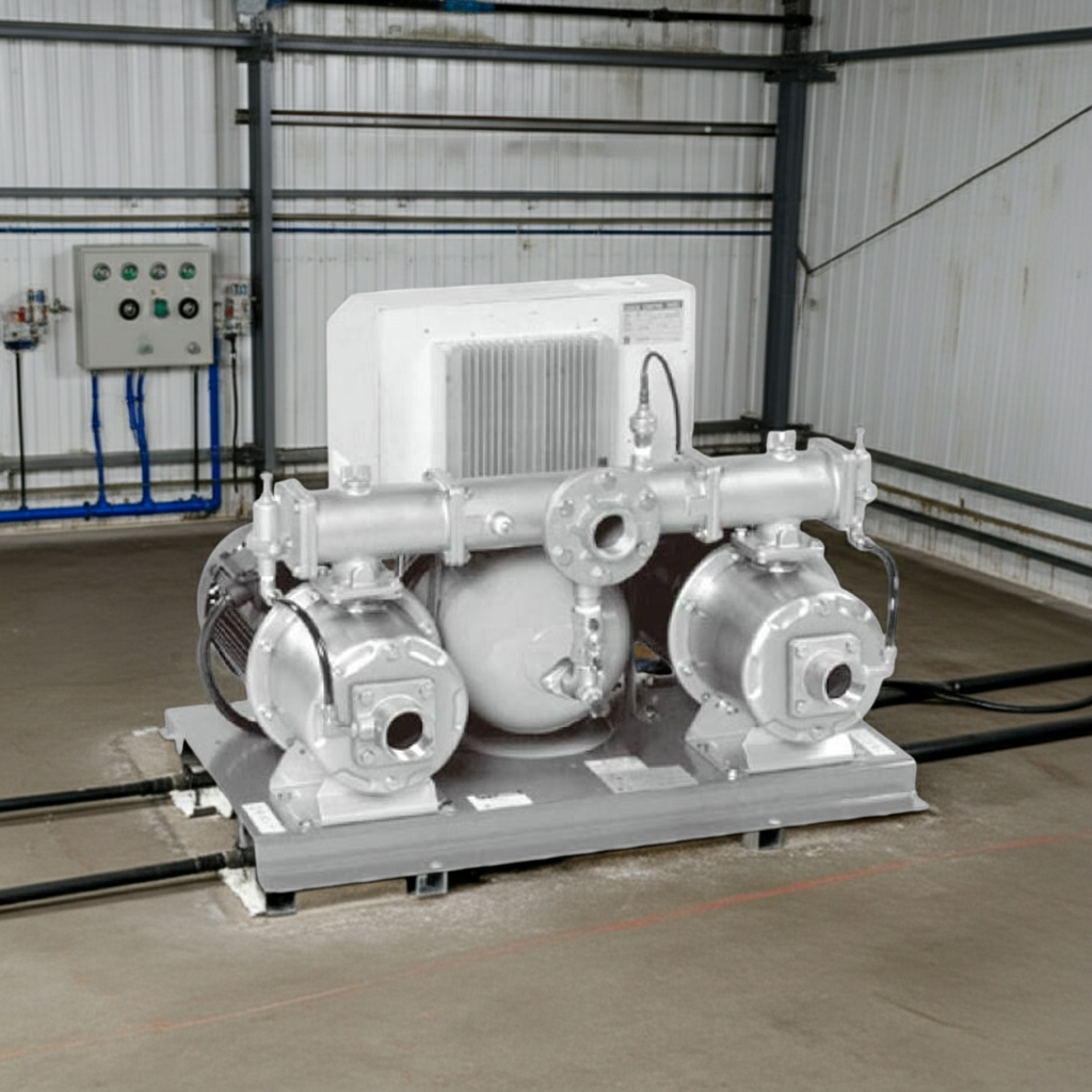 50BIPME65.5N ebara pump pressure reducing 吐出し圧力一定給水ﾕﾆｯﾄ 減圧弁方式 荏原 並列交互運転方式