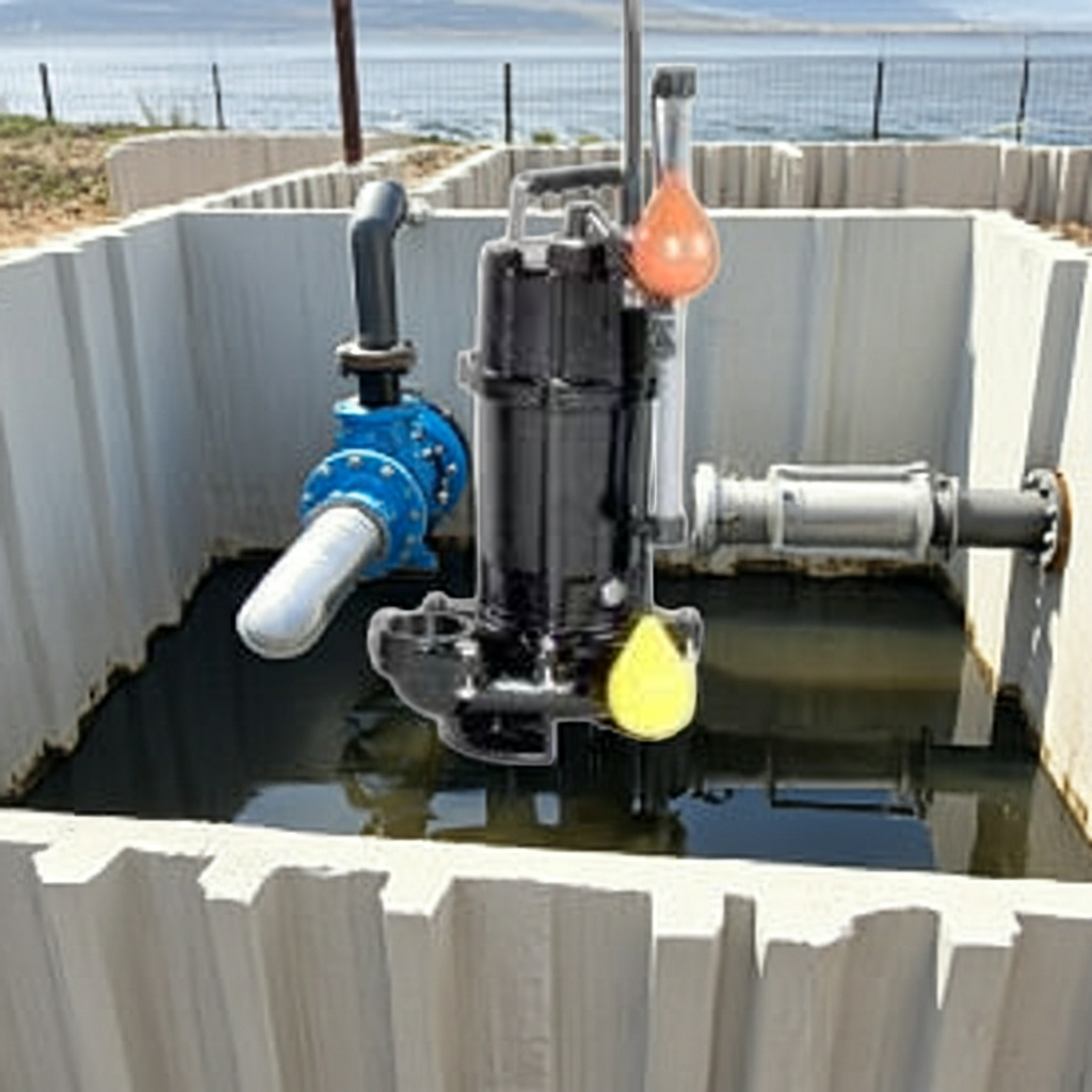 50DVSA6.15SA 雑排水用セミボルテックス水中ポンプ