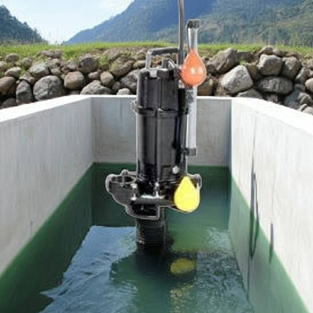 50DVSA6.25A 雑排水用セミボルテックス水中ポンプ