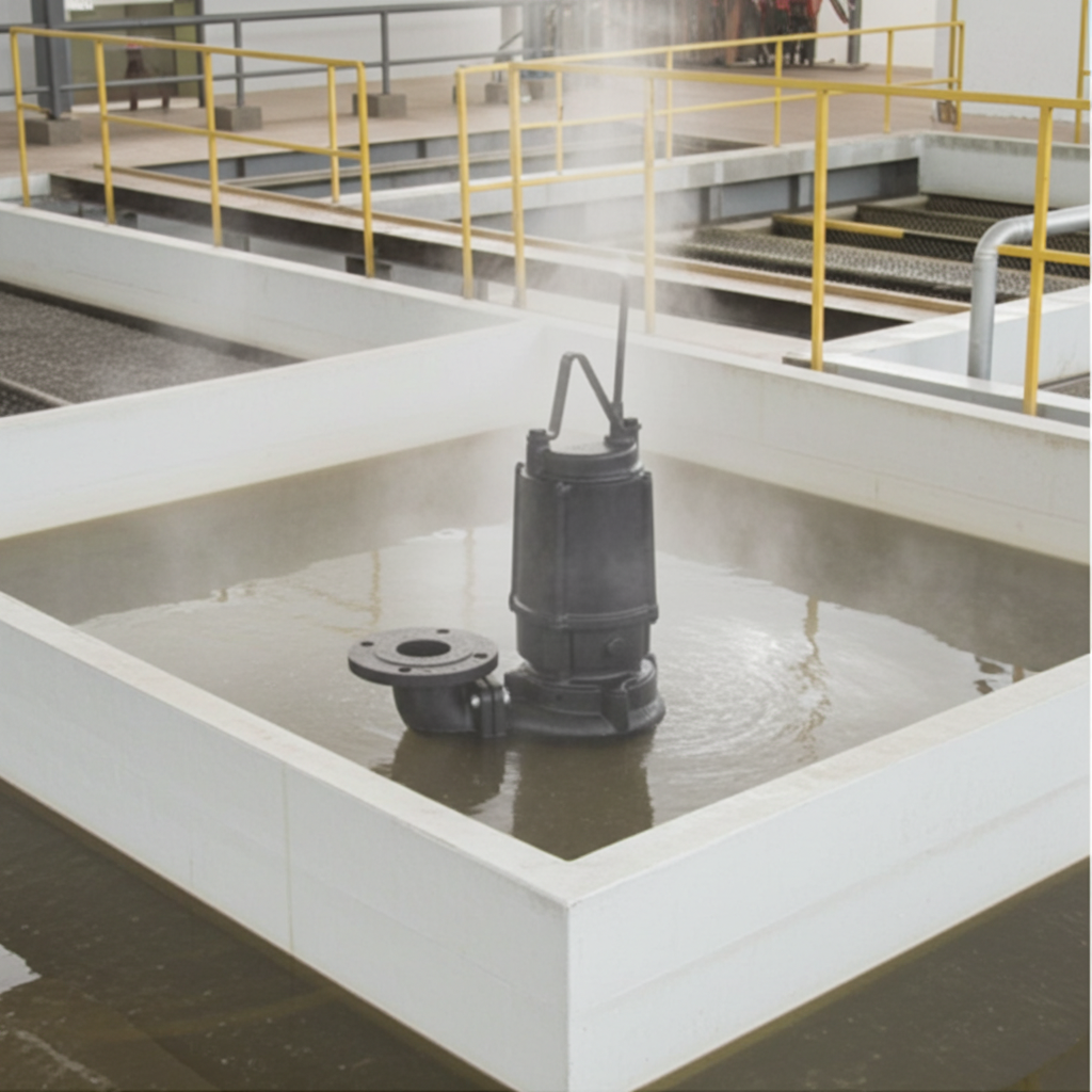 80DVSH51.5A 雑排水用セミボルテックス水中ポンプ（高液温仕様）