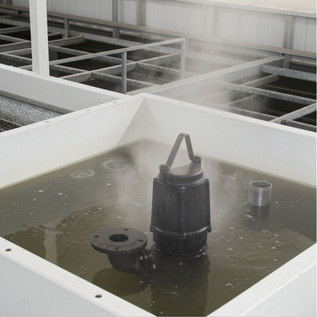 80DVSH6.75A 雑排水用セミボルテックス水中ポンプ（高液温仕様）