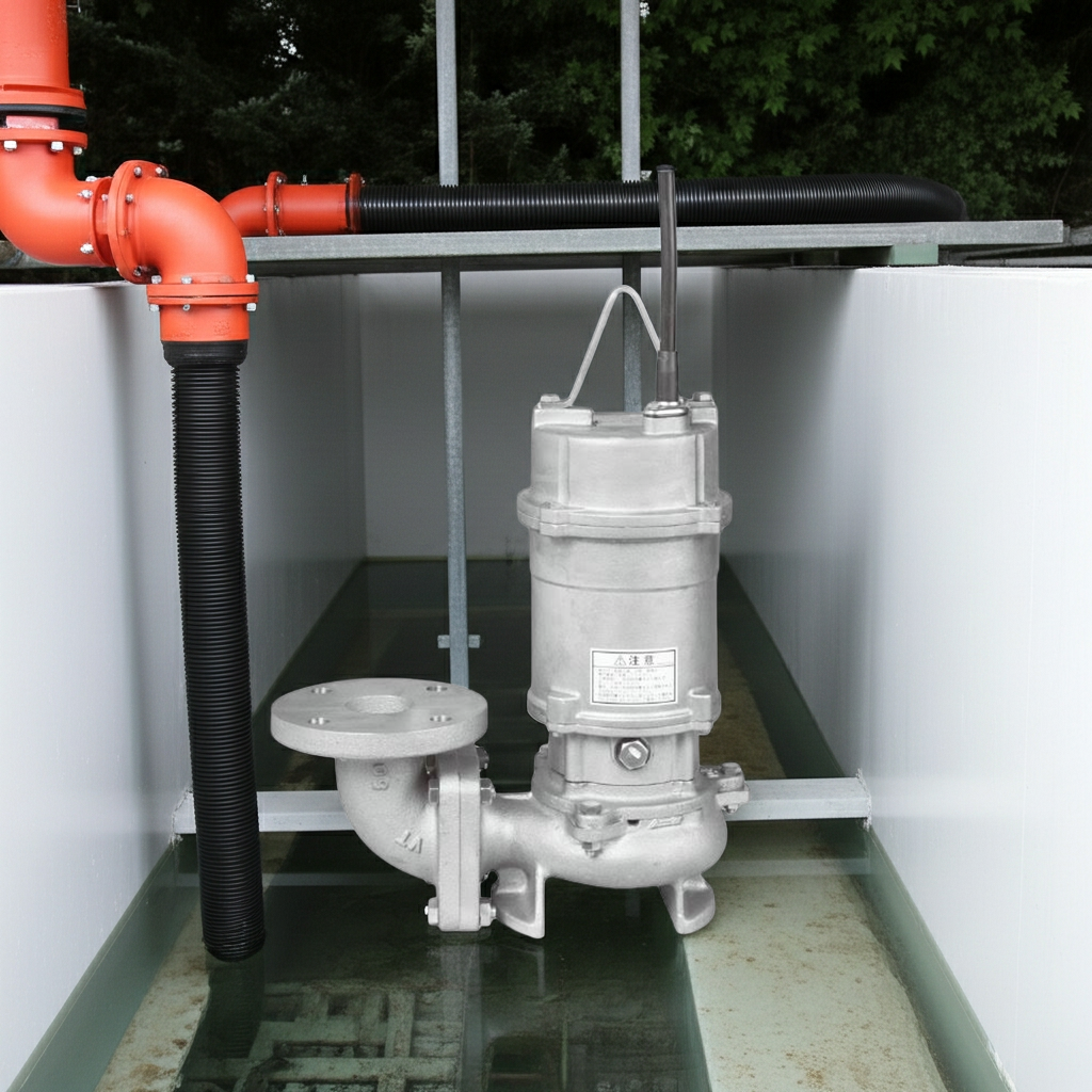 65DVSL61.5A ｽﾃﾝﾚｽ製ｾﾐﾎﾞﾙﾃｯｸｽ水中ﾎﾟﾝﾌﾟ荏原